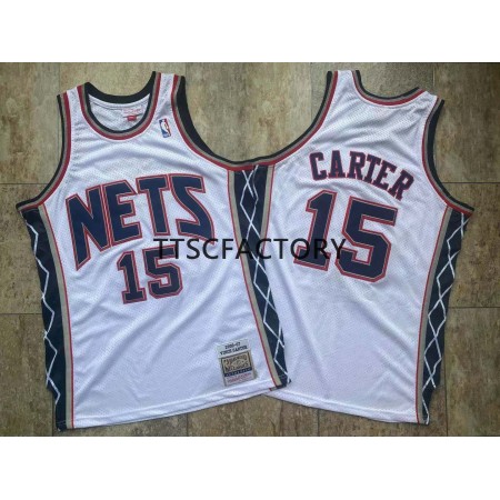 NBA Mænd Trøje Brooklyn Nets CARTER 15 Retro 2006-07 Mitchellness Hvid Swingman NBA Mænd Trøje Brooklyn Nets CARTER 15 Retro 2006-07 Mitchellness Hvid Swingman
